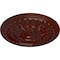 Ekena Millwork Oslo Ceiling Medallion (Fits Canopies up to 7 5/8"), 38 3/8"OD x 2 7/8"P, Brushed Mahogany CM38OSBMF - alternate 2